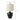 20" Black Table Lamp with Shade
