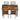 5 Piece Metal and Wood Modern Dinning Table Furniture Set for 4