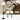3 Piece Table Floor Lamp Set with Metal Pole