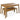 3 Pieces Acacia Wood Table Bench Dining Set for & Furniture with 2