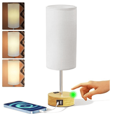 Small Bedside Lamp Touch Table Lamp 3-way Dimmable Nightstand Lamp