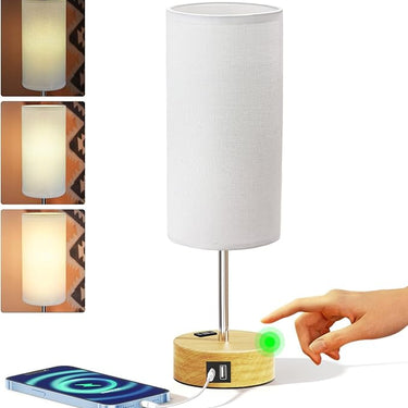 Small Bedside Lamp Touch Table Lamp 3-way Dimmable Nightstand Lamp
