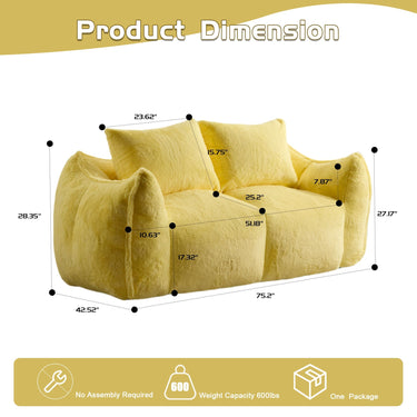 Giant Bean Bag Couch for Adults