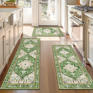 Boho Washable Kitchen Rugs Sets of 3