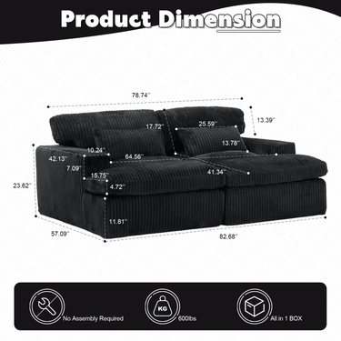Double Chaise Lounge Chair
