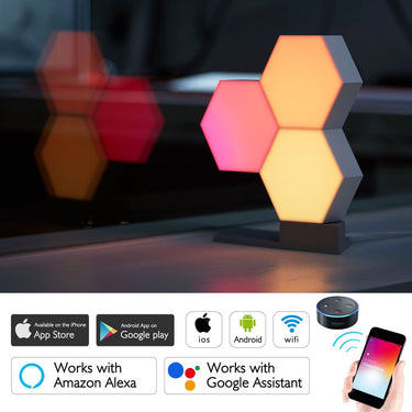 11pack Wifi Smart LED Light Kit Diy Night Lamp Voice Control 16