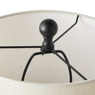 20" Black Table Lamp with Shade