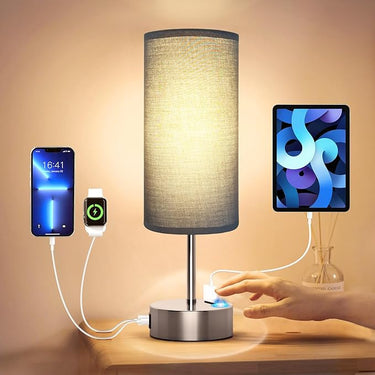 Small Bedside Lamp Touch Table Lamp 3-way Dimmable Nightstand Lamp