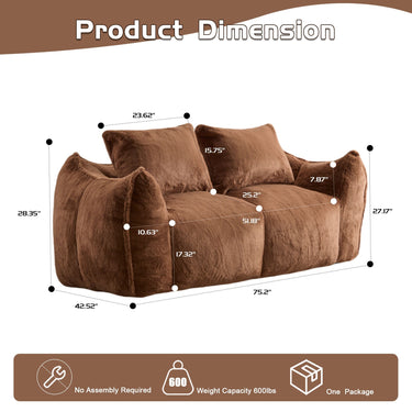 Giant Bean Bag Couch for Adults