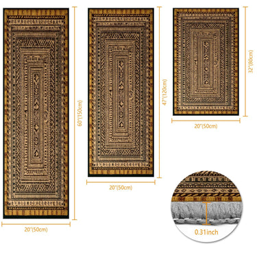 Three-piece Kitchen Rug Set