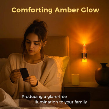 LED Night Light Flameless Candle Night Light Plug Into Wall