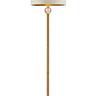63.25-inch Perspicio Solid Crystal Orb Gold Column Floor Lamp