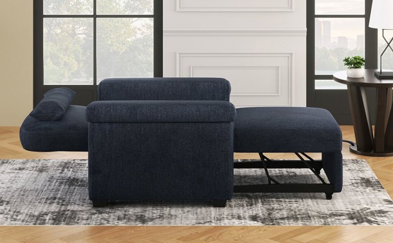 3 in 1 Convertible Sleeper Chair Sofa Bed Pull Out Couch Adjustable Chair with Pillow, Adjust Backrest into a Sofa, Lounger Chair, Single Bed or Livin