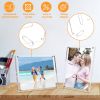 4Pcs Acrylic Photo Frames 5x7In Photo Display Vertically Horizontally Free Standing Desktop Picture Frame