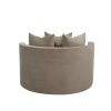 BOBBY Round Seating Upholstered Living Room Chair, Beige
