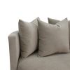 BOBBY Round Seating Upholstered Living Room Chair, Beige