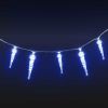 Christmas Icicle Lights 40 pcs Blue Acrylic Remote Control